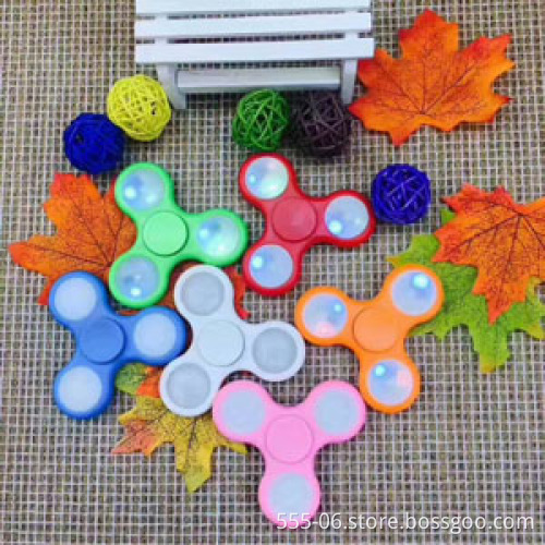 2017 new fidget spinner with led light customized logo hand spinner
